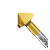 XLANDALYUEFA 90° HSS Cobalt Countersink Set, 3-Flute End Mill (16.5 × 90 mm, 1-Piece) view 3
