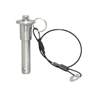 Stainless Steel Quick-Release Pin, 1 pc, 8 mm Diameter, Spring-Loaded Ball Lock, for Line Array Speakers (8 × 40 mm)