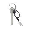 Stainless Steel Quick-Release Pin, 1 Pc., Spring-Ball Lock, 8 mm Diameter, with Retaining Lanyard (8 x 90 mm) view 1