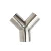 SRTYDCUR SUS 304 Stainless Steel Y-Shaped 3-Way Butt-Weld Manifold, 19/25/32/38/-89 mm Pipe OD (45 mm x 1.5 mm) view 1