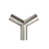 SRTYDCUR SUS 304 Stainless Steel Y-Shaped 3-Way Butt-Weld Manifold, 19/25/32/38/-89 mm Pipe OD (45 mm x 1.5 mm) view 3