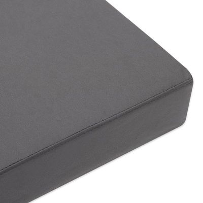 Waterproof Bench Seat Cushion for Indoor & Outdoor Use, High-Density Foam, Gray, 135 x 30 cm