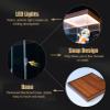 Acrylic Display Case with LED, Transparent Acrylic Diorama Box for Collectibles and Miniatures (20 x 15 x H20 cm / 8 x 6 x 8 in) view 3