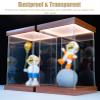 Acrylic Display Case with LED, Transparent Acrylic Diorama Box for Collectibles and Miniatures (20 x 15 x H20 cm / 8 x 6 x 8 in) view 4