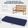 Waterproof Bench Seat Cushion for Indoor & Outdoor Use, Green 1, 155 x 45 cm view 2