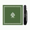 YXLYFDLY Mahjong Mat, Thick Noise-Reducing Table Cover with Rubber Backing, Green, 80 cm view 1