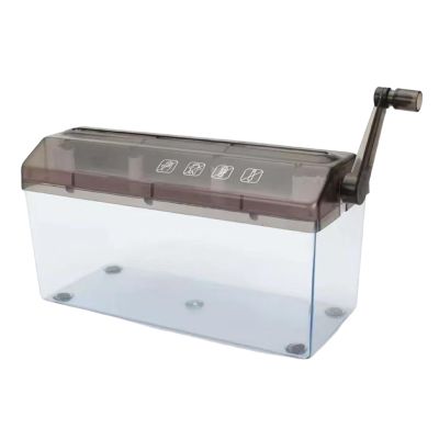 Compact Hand-Crank Manual Paper Shredder
