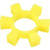 T-Shaped Polyurethane Coupling Buffer, Yellow, 55 x 26 x 1 view 1