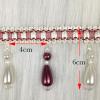 1-Piece 12-Meter Black Tassel Fringe Trim with Beaded Braided Lace view 2