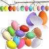 34 Hanging Easter Eggs, Colorful Plastic, 24 Small + 10 Large view 1