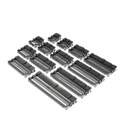 10-Piece 2.54 mm Pitch Female IDC Connectors, 6–40 Pin