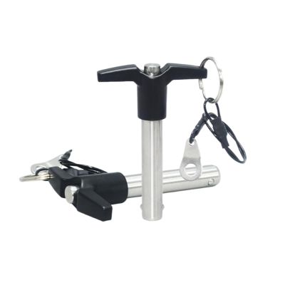 Stainless Steel Quick-Release Pin, 1 Pc., 20/25 mm Diameter, T-Handle, Push-Button Spring-Ball Lock (25 x 25 mm)