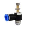IDGTTLDF 5-Piece SL-Type Push-to-Connect Pneumatic Speed Control Valves, 4/6/8/10/12 mm, 1/8"–1/2" Threads view 1