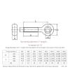 GPDNBIEU M5 304 Stainless Steel Eye Bolt, 20 mm, 1 Piece view 2