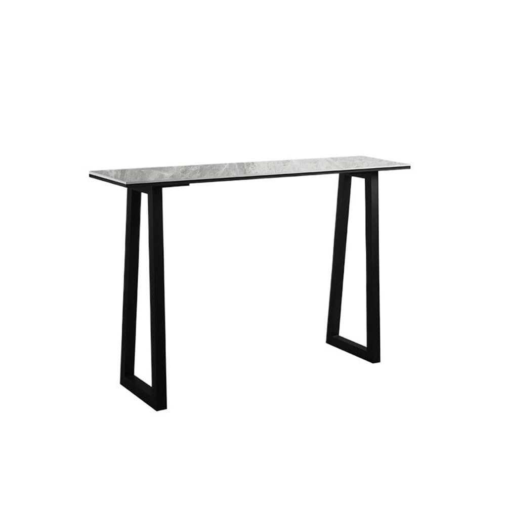 NexaGeniX 100 cm Garden Bar Table with Metal Frame and Storage, Gray