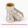 1/2 in (DN15) BSPP Female-Thread Brass Y-Strainer Filter Valve for Pressure Washers and Air Conditioners, 40 Mesh view 4