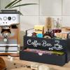 Premium Wooden Coffee Station Organizer view 3