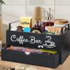 Premium Wooden Coffee Station Organizer view 4