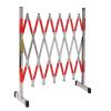 Foldable Stainless Steel Telescopic Barrier, Removable Safety Guardrail for Traffic Control and Road Closures, Easy Storage, 1.2 x 2.5 m (A) view 1