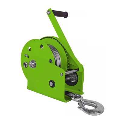Heavy-Duty Two-Way Ratchet-Lock Trailer Winch, 10 m Wire Rope