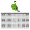 Heavy-Duty Two-Way Ratchet-Lock Trailer Winch, 10 m Wire Rope view 2