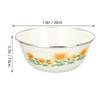 Artibetter Enameled Noodle Bowls, Set of 2, Vintage Style, for Soup view 2