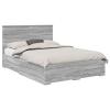 vidaXL Gray Sonoma Bed Frame 160 x 200 cm Wood-Based Panel view 1