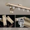 IRUGS Aluminum Curtain Track for Windows, Wall/Ceiling Mount, Quiet Smooth Glide, White-B, 230 cm/7.5 ft view 4