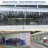 Weatherproof Transparent Outdoor Curtain with Track, Insulated Garage and Work Area Divider, Cuttable, W6 x H3 m (20 x 10 ft) view 3