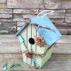 Wooden Birdhouse Nesting Box, Vintage Retro Design view 3