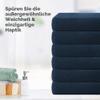Casa Copenhagen 6-Piece Small Bath Towel Gift Set, Navy Blue, 600 g/m² view 3