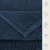 Casa Copenhagen 6-Piece Small Bath Towel Gift Set, Navy Blue, 600 g/m² view 4