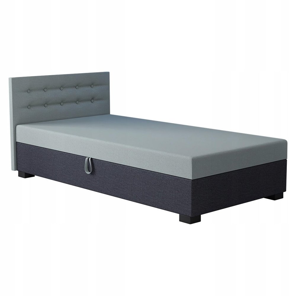 TAPCZANY24 Olaf Box Spring Bed 80 x 200 cm with Pocket Spring Mattress