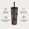 BURGA 700 ml Travel Mug with Lid, Insulated Stainless Steel Coffee Cup, Keeps Drinks Hot for 6 Hours and Cold for 24 Hours, Leakproof Straw Lid, Fits Cup Holders view 4
