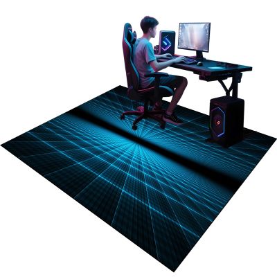 Gaming Floor Protection Mat for Hard Floors & Carpets, 100 x 160 cm, Office Chair Mat, Scratch-Resistant, Non-Slip