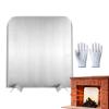 Stainless Steel Fireplace Firebox Rear Panel view 1