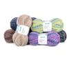 Gründl Alpaca Twist Yarn, 1 Skein, 100 g, Rose-Green-Bordeaux view 3