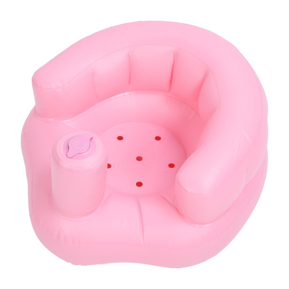 Fdit Inflatable Baby Seat, Leakproof, Foldable Support Chair for Home, Bathroom, Grass and Beach