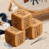 Lufaze Quilter's Decision Dice – Engraved Handmade Sewing Tool view 3