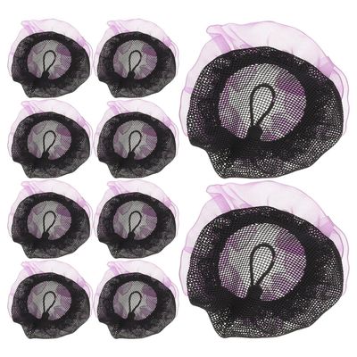 Invisible Ballet Hair Nets, 20 Count, Polyester, Purple
