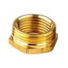 Brass Hex Reducing Adapter for Hose Fittings, 1/8" to 1/2" BSP Male-to-Female Thread view 1