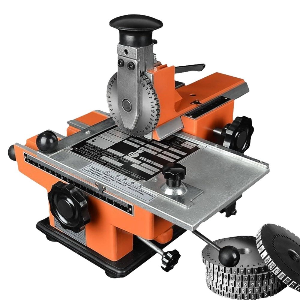 Semi-Automatic Metal Plate Marker, Stainless Steel Punch, Nameplate Engraving (2.5 mm)