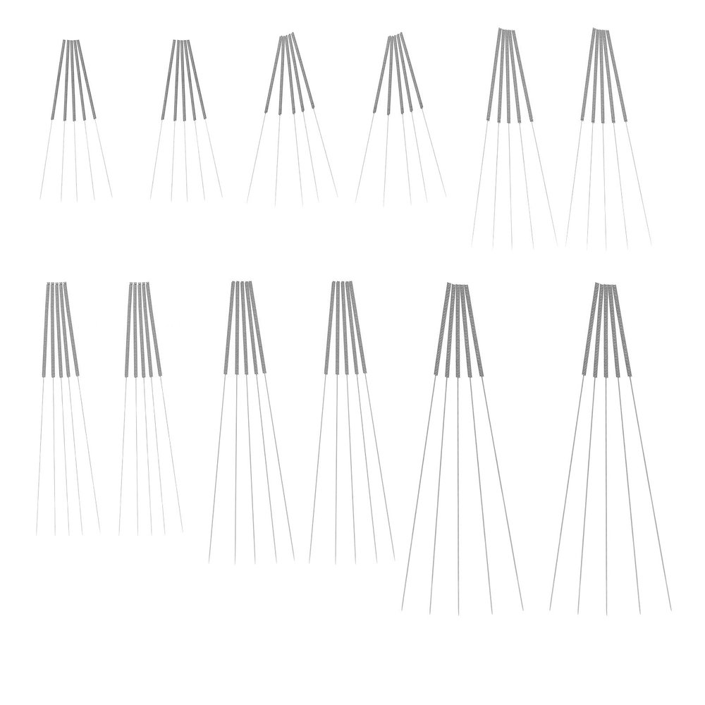 DECORNIJIA 60-Piece 3D Printer Nozzle Cleaning Set, 0.15–0.4 mm Stainless Steel Needles