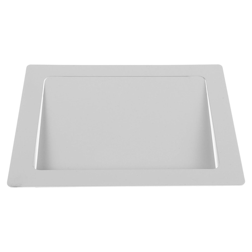 Uonlytech Built-In Trash Can Lid for Kitchen, Stainless Steel Swing Lid, 23.5 x 17.3 x 3 cm