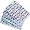 ININOSNP Mahjong Game Set, Chinese Mahjong with 144 Engraved Tiles, Green, 44# view 2