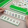 ININOSNP Mahjong Game Set, Chinese Mahjong with 144 Engraved Tiles, Green, 44# view 3