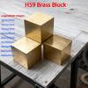 1-Piece H59 Brass Block, Sturdy Square Bar, Cube-Shaped, 1050 mm Thick, for Machining and Prototyping (20 mm x 20 mm x 15 mm) view 2
