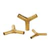 Brass Y-Shaped 3-Way Hose Adapter, 3 Pieces, OD 16 mm view 1