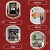 Xueneige Christmas Rug for Living Room, Low-Pile Non-Slip Holiday Decor view 3