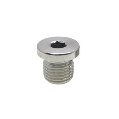BYLSAGWHT 1PC M16x1.5 Metric Male Thread 304 Stainless Steel Hex Socket Head End Cap for Pipe/Brass Hose